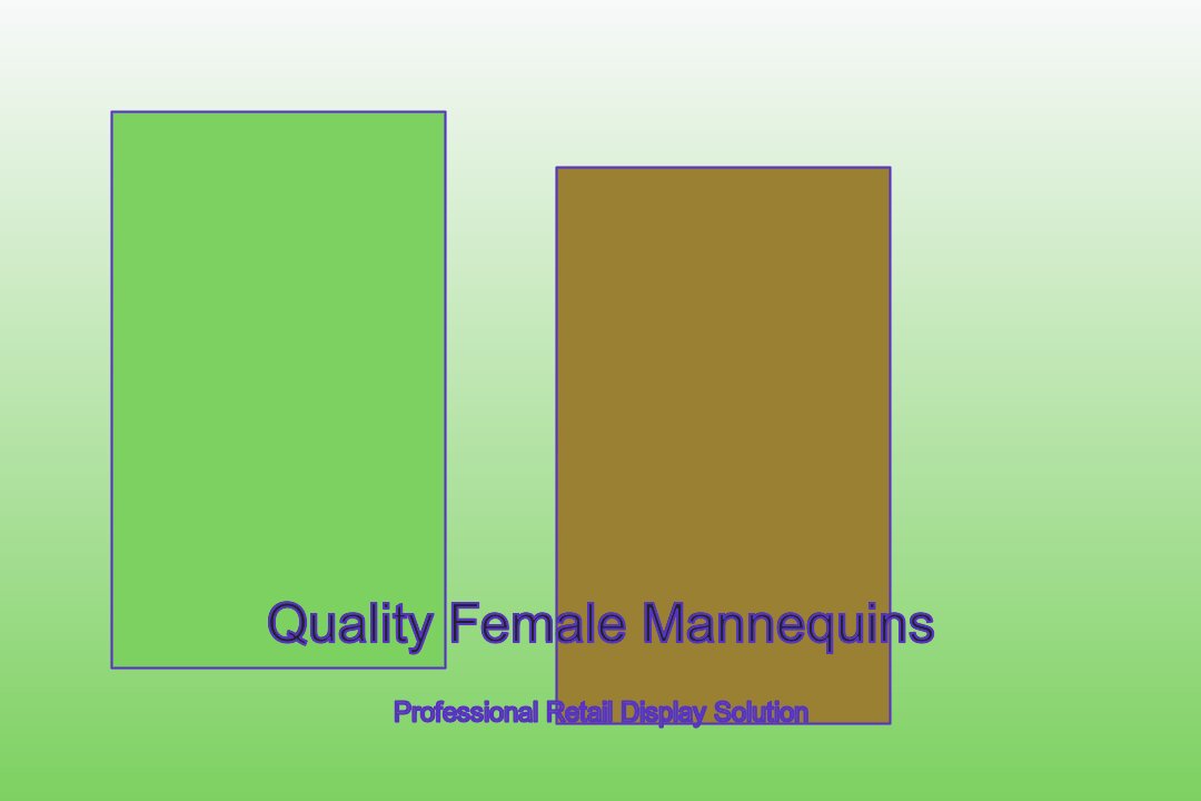 Premium female mannequins in professional retail display arrangement